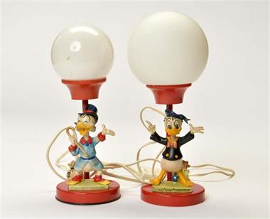 2 Lampen, Donald + Dagobert