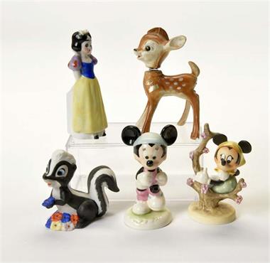 Goebel u.a., 5 Disney Figuren