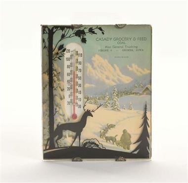 Thermometer "Casady Grocery & Feed Coal"