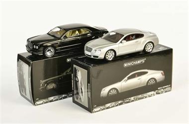 Minichamps, Bentley Brooklands + Bentley Continental GT