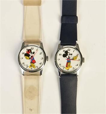 2 Disney Uhren mit Minnie + Mickey Motiven