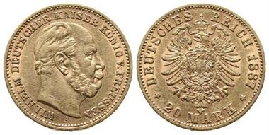Kaiserreich, Preußen, Wilhelm I. 1861-1888, 20 Mark