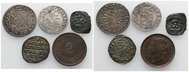 Lot von verschiedenen Münzen