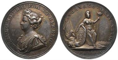 Großbritannien, Anne 1702-1714, Silbermedaille