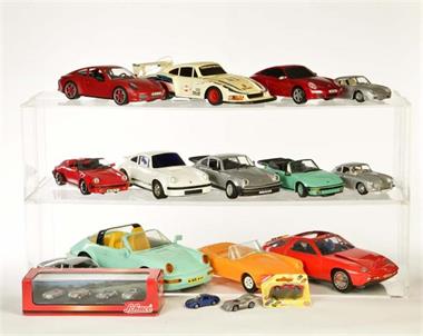 Schuco, Joustra, Bburago u.a., Sammlung Porsche Modelle