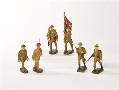 Elastolin, 6 Englische Soldaten