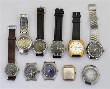 BWC, Silberta, Citizen, Anker, Eisenhardt, Meister Anker + Ingersoll, 10 Armbanduhren