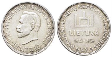 Litauen, Antanas Smetona 1926-1940, 10 Litu 1938