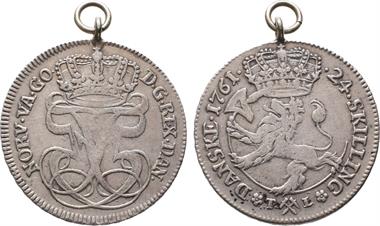 Norwegen, Frederik V. 1746-1766, 24 Skilling 1761
