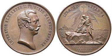 Russland, Alexander II. 1855-1881, Bronzemedaille 1857