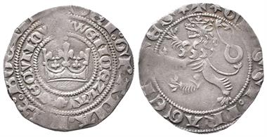 Tschechien, Böhmen und Mähren, Wenzel II. 1278-1305, Prager Groschen