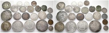 Kl. Konvolut von deutschen und ausländischen Münzen. 22 Stück