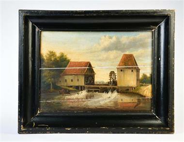 Gemälde, Ansicht einer Mühle