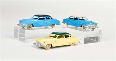 Dinky Toys, 3x Buick