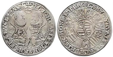 Sachsen Coburg Eisenach, Johann Casimir und Johann Ernst 1572-1633, 1/2 Reichstaler 1590