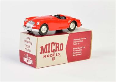 Micro Models, MGA Roadster red