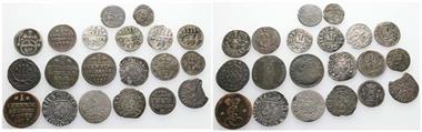 Hildesheim, Goslar, Lüneburg, Hameln und Hamm, Lot von Kleinmünzen, 20 Stück