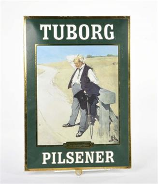 Emailleschild "Tuborg Pilsener"
