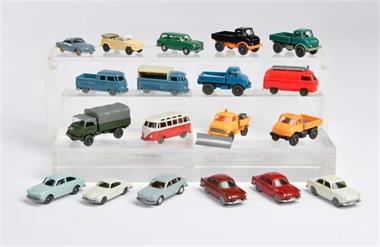Wiking, 19 VW + Unimog Modelle der 60er - 80er Jahre