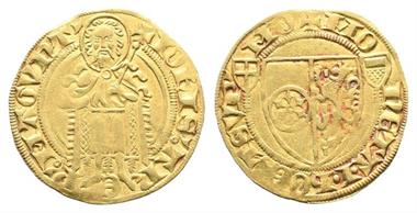 Mainz, Johann II. von Nassau 1397-1417, Goldgulden o.J. (1414-1417)