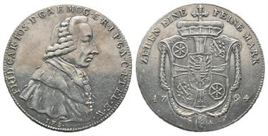 Mainz, Friedrich Karl Joseph 1771-1802, Konv.- Taler 1794