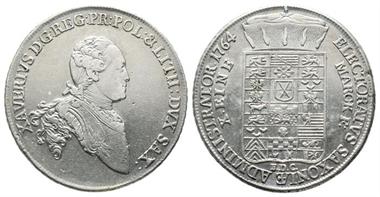 Sachsen, Xaver 1763-1768, Konv.-Taler 1764