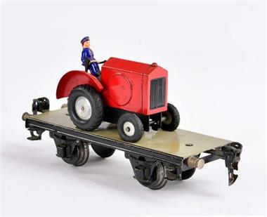 Märklin, Plattformwagen mit Traktor