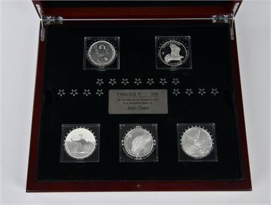Lots und Sammlungen - 15 verschiedene Silbermünzen