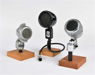 Amperite u.a., 3 Mikrofone um 1940