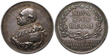 Brandenburg Preußen, Friedrich Wilhelm II. 1786-1797, Silbermedaille 1786