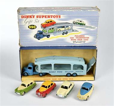 Dinky Supertoys, Gift Set 990 Car Transporter with 4 cars