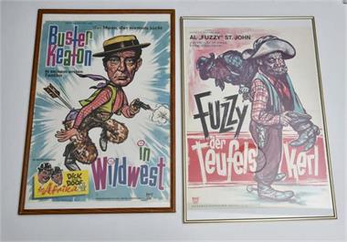 2 Plakate "Fuzzy" + "Buster Keaton"