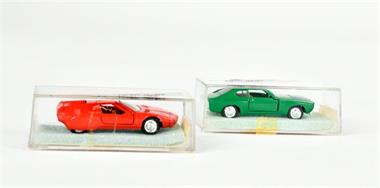 Miniatures Rei, Schuco Kopie, Ford Capri + BMW Turbo