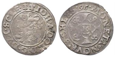 Schleswig Holstein Gottorp, Johann Adolf 1590-1616, Doppelschilling (1/16 Taler) 1596