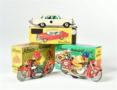 Schuco/Nutz, Micro Racer + 2 Motorräder