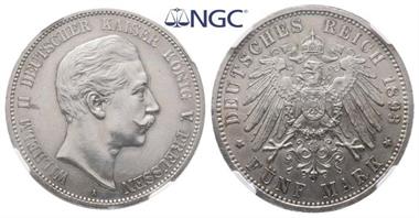 Preußen, Wilhelm II. 1888-1918, 5 Mark 1893