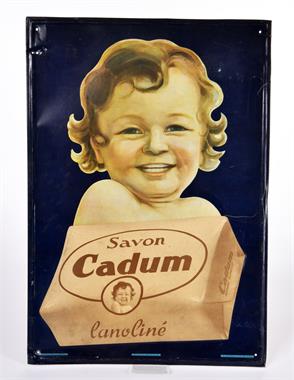 Savon Cadum, Blechschild