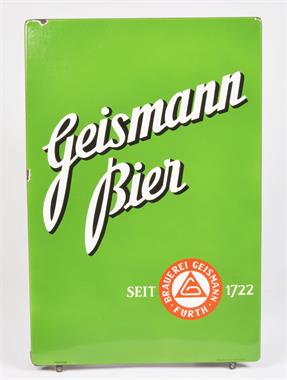 Geismann Bier, Emailleschild