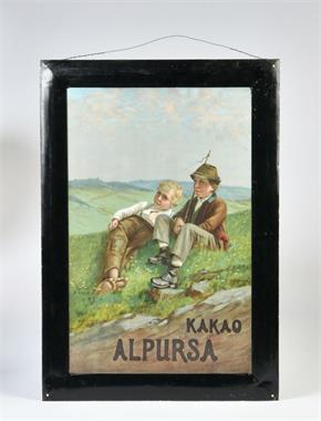 Blechschild " Kakao Alpursa"