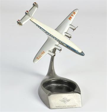 Lockheed Super Constellation KLM Flugzeugmodell mit Aschenbecher