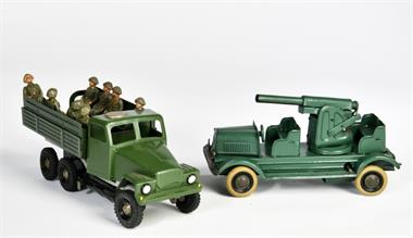 DDR Truppentransporter + LKW mit Flak