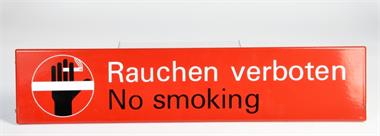 Rauchen verboten, Emailschild