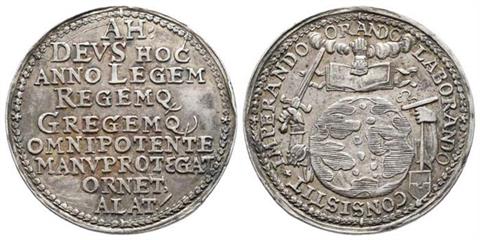 Sachsen, Johann Georg I., 1615-1656, Silbermedaille, o.J. (1626), auf den Friedenswunsch, Slg. Merseburger 1039 var