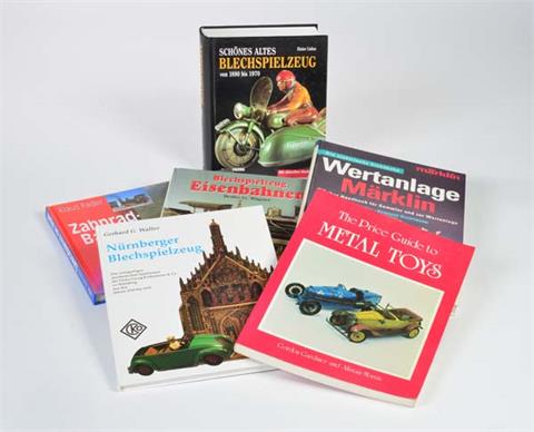 6 Bücher Blechspielzeug/Eisenbahnen