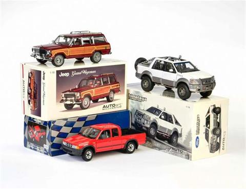 Autoart, Jeep, Ford Himalaya Expedition + Action Ford Ranger