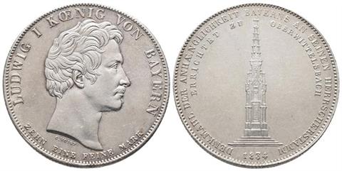 Bayern, Ludwig I. 1825-1848, Geschichtstaler 1834
